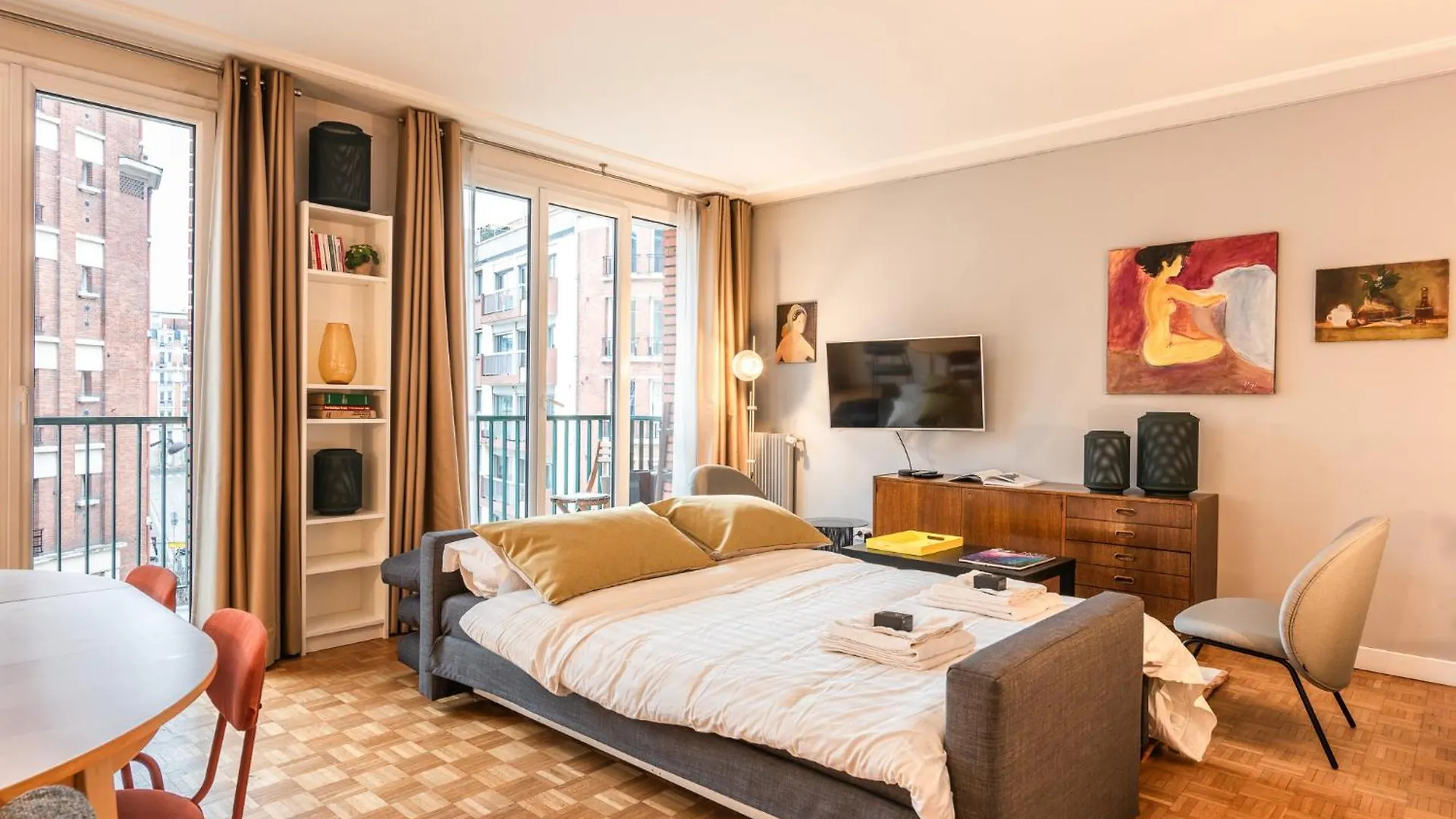 شقة Luxury Flat For 6 People With Balcony - Near Metro باريس 0*,
